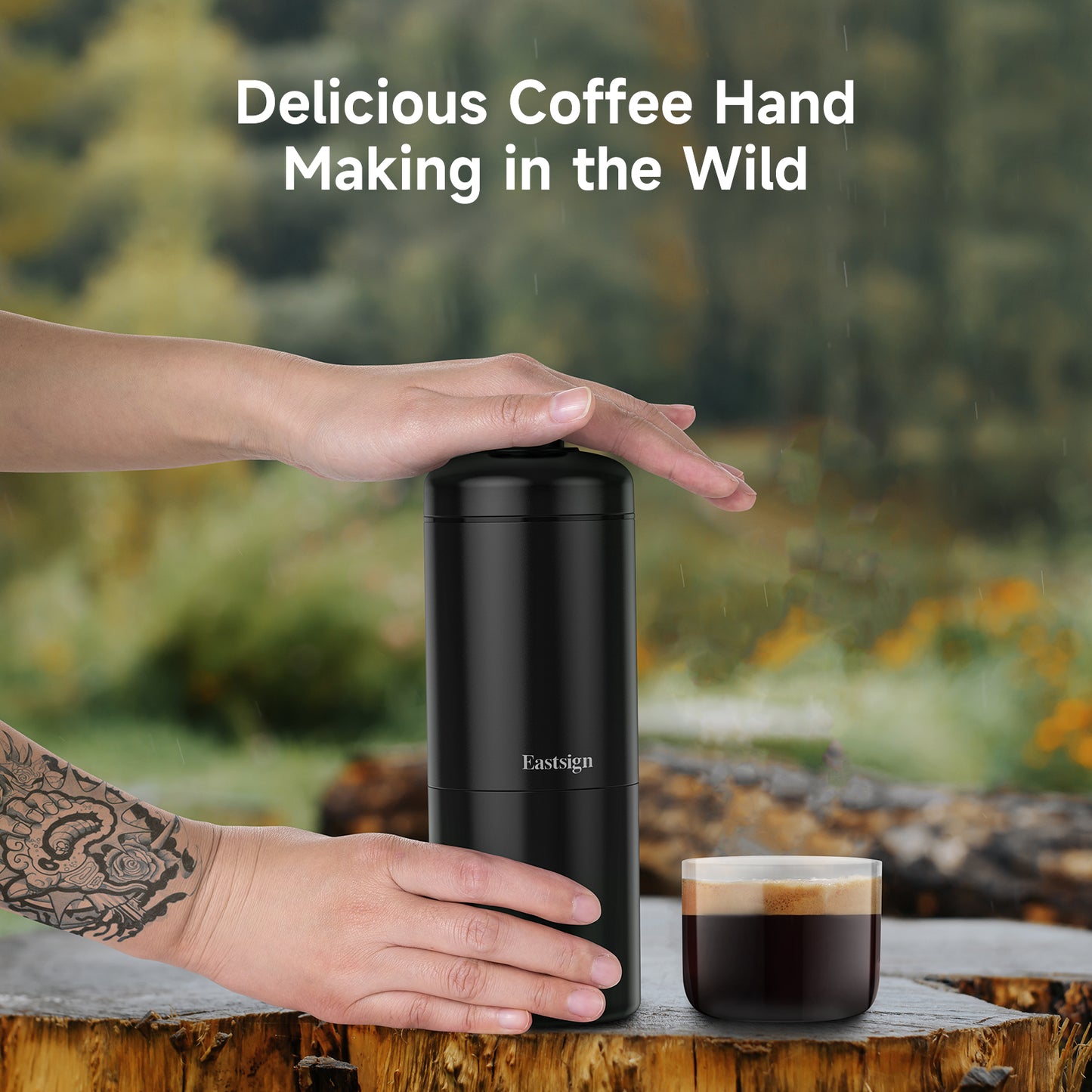 Manual Portable Coffee Maker, Espresso Coffee Machine, Nespresso Capsule Compatible